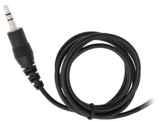 91-322# Wtyk jack 3,5 st prosty z przewodem 0,4m