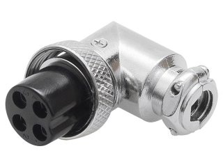 20-134# Wtyk cb mikrofonowy 4pin kątowy