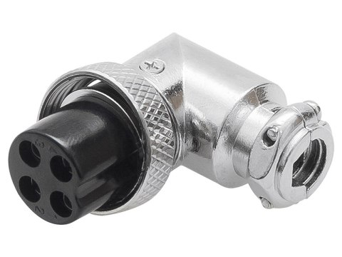 20-134# Wtyk cb mikrofonowy 4pin kątowy