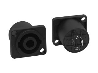 4841# Gniazdo speakon (spikon) montażowe kwadrat