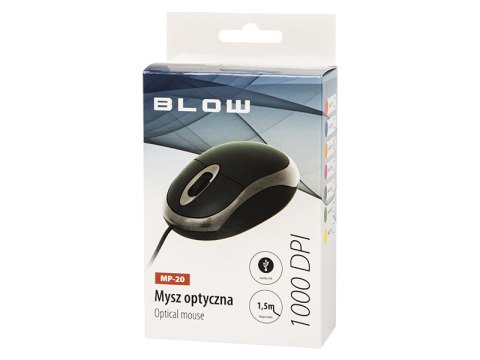 84-013# Mysz optyczna blow mp-20 usb pomarańczowa