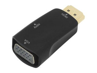92-121# Przejście hdmi wtyk - vga gniazdo+gn.3,5"