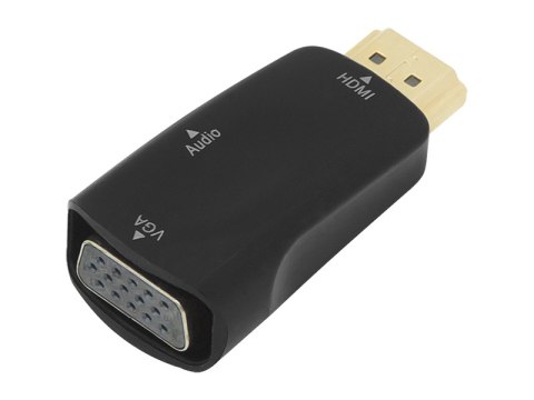 92-121# Przejście hdmi wtyk - vga gniazdo+gn.3,5"