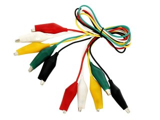 96-763# Krokodyl 55mm z przewodem komplet 5szt długość przewodu 51cm