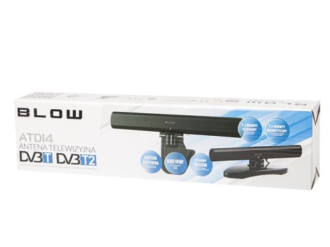 21-046# Antena dvb-t panelowa atd14 aktywna wewnętrzna/zewnętrzna z magnesem i klipsem