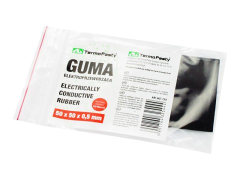2356# Guma elektroprzewodząca 50x50x0,5mm ag`