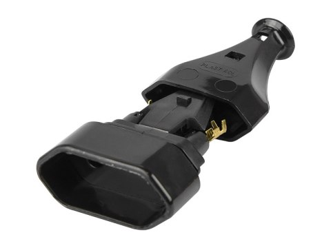 3088# Gniazdo gn-11 płaskie czarne