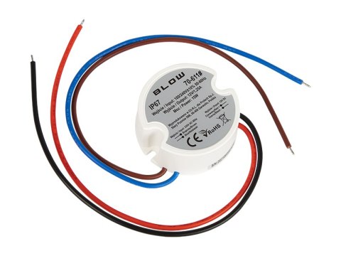 70-611# Zasilacz impulsowy dopuszkowy 12v/1,25a 15w plast