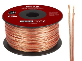 73-320# Przewód głośnikowy 2x0,22mm przezroczysty