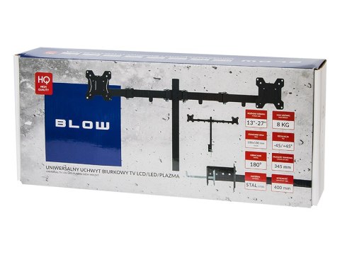 76-871# Uchwyt tv lcd hq 13"-32" do biurka podwójny