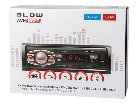 78-279# Radio blow avh-8626 mp3/usb/micro sd/bluetooth