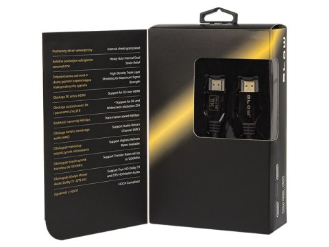 92-648# Przyłącze hdmi-hdmi 8k 3m premium 2.1v