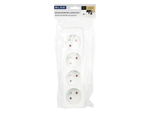 98-101# Gniazdo gn-470 pr 4gniazda z uziemieniem