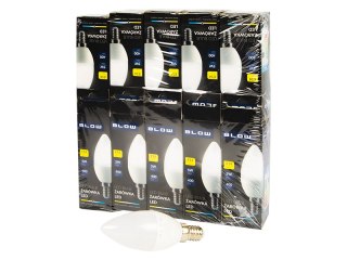 87-433# Żarówka led e14 c37 eco 5w neutralna 10szt