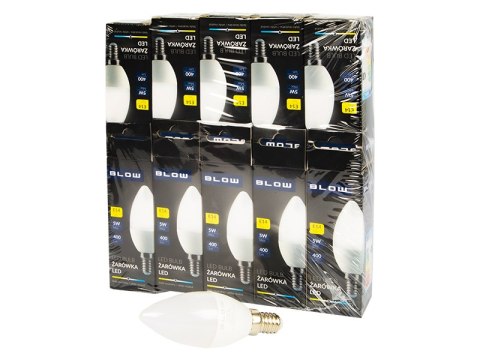 87-433# Żarówka led e14 c37 eco 5w neutralna 10szt