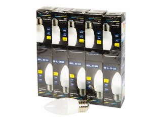 87-434# Żarówka led e27 c37 eco 7w neutralna 10szt świeczka