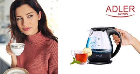 AD 1224 Czajnik szklany 1,5 l