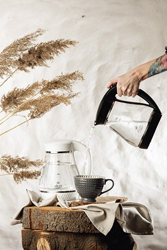 AD 1274 white Czajnik szklany 1,7l