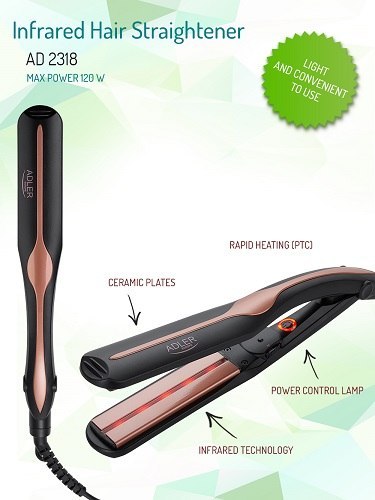 AD 2318 Prostownica do włosów na podczerwień