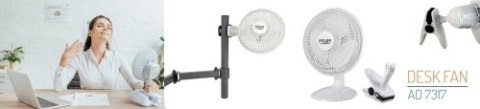 AD 7317 Wentylator 15 cm z klipsem + podstawa