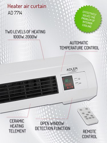AD 7714 Termowentylator - kurtyna powietrzna