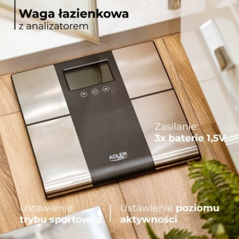 AD 8165 Waga łazienkowa z analizatorem - 225kg