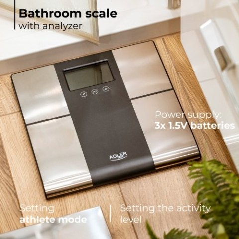 AD 8165 Waga łazienkowa z analizatorem - 225kg