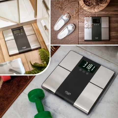 AD 8165 Waga łazienkowa z analizatorem - 225kg