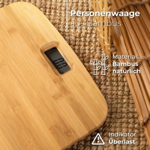 AD 8173 Waga łazienkowa bambusowa