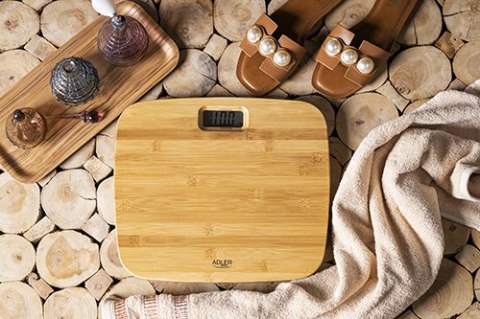 AD 8173 Waga łazienkowa bambusowa