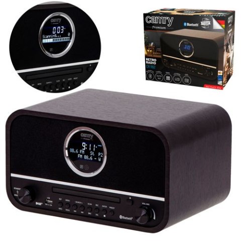 CR 1182 Retro radio z bluetooth