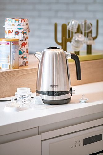 CR 1291 Czajnik metalowy 1,7l z lcd & regulacja temp.