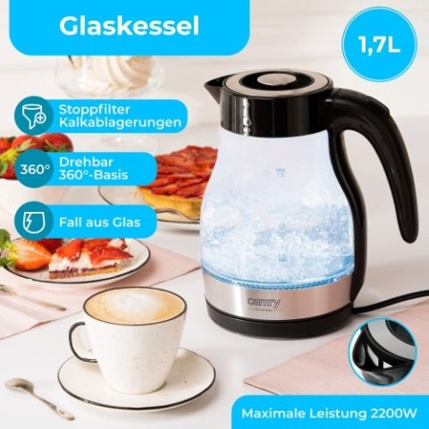 CR 1300 Czajnik szklany 1,7 l