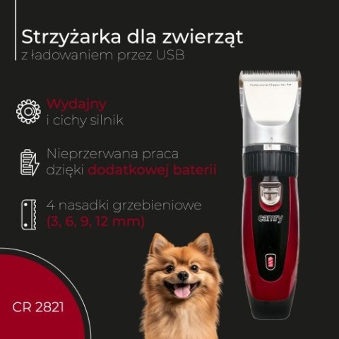 CR 2821 Strzyżarka dla zwierząt z ładowaniem przez usb