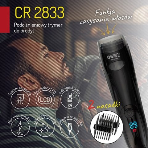 CR 2833 Podciśnieniowy trymer do brody