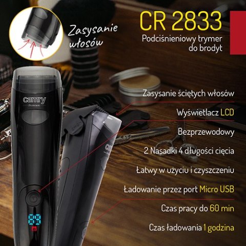 CR 2833 Podciśnieniowy trymer do brody