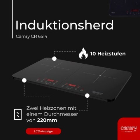 CR 6514 Kuchenka indukcyjna - dwupalnikowa