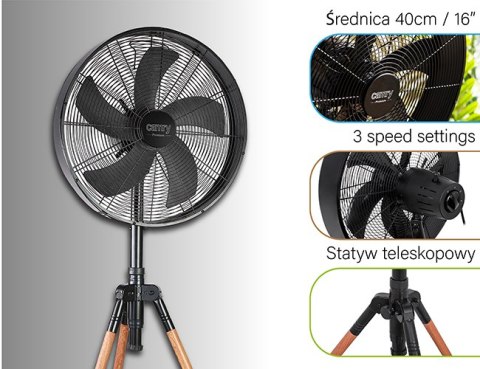 CR 7329 Wentylator na statywie loft 40cm / 16?