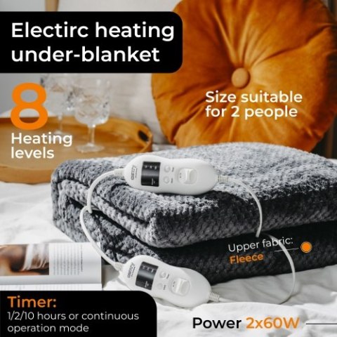 CR 7417 Elektryczny koc podkładowy z czasomierzem (2)