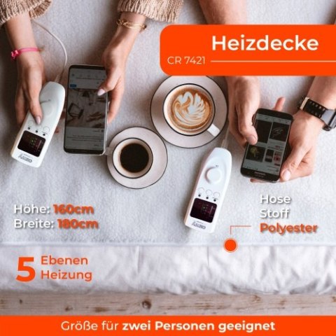 CR 7421 Elektryczny koc podkładowy z czasomierzem (2)