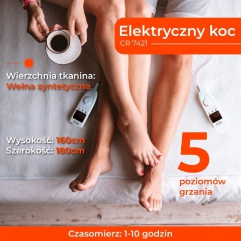 CR 7421 Elektryczny koc podkładowy z czasomierzem (2)