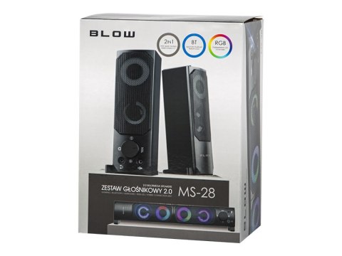 66-379# Głośniki komputerowe 2.0 ms-28 soundbar