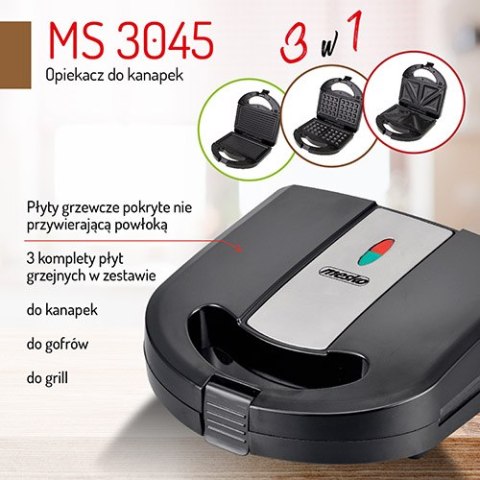 MS 3045 Opiekacz do kanapek 3 w 1