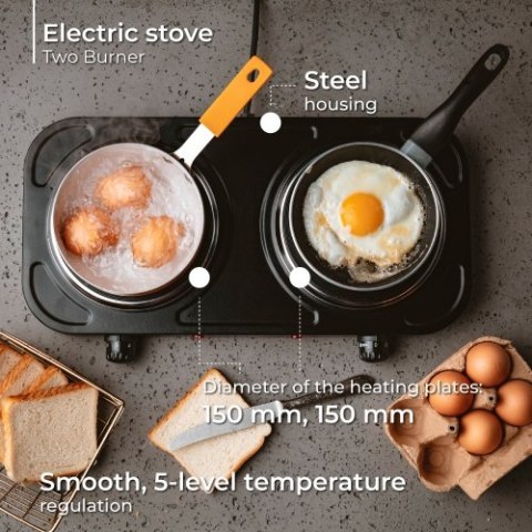 MS 6509 Kuchenka elekt. dwupalnikowa