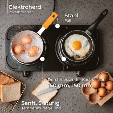 MS 6509 Kuchenka elekt. dwupalnikowa