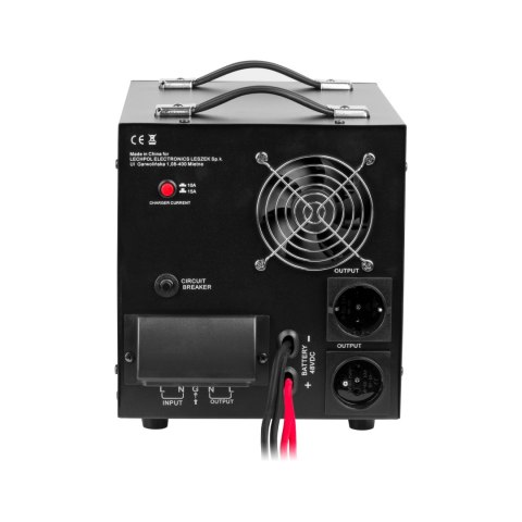 Zasilacz awaryjny KEMOT PROsinus-3500/48 przetwornica z czystym przebiegiem sinusoidalnym i funkcją ładowania 48V 230V 3500VA/