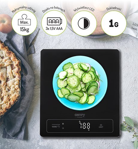 CR 3175 Waga kuchenna - 15kg - bezdotykowe tarowanie