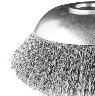 Szczotka druciana do kosy spalinowej 150 x 25.4 mm, miękka, druty falowane