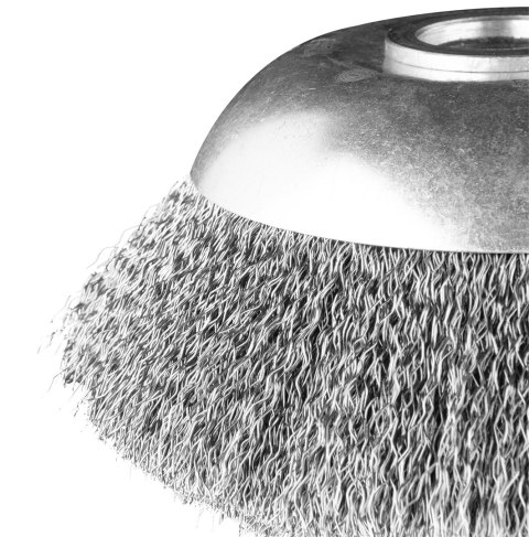 Szczotka druciana do kosy spalinowej 150 x 25.4 mm, miękka, druty falowane