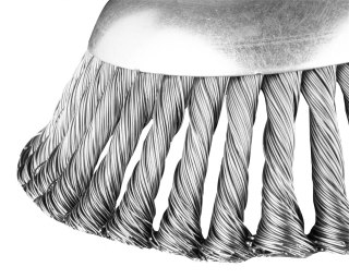 Szczotka druciana do kosy spalinowej 150 x 25.4 mm, twarda, druty splątane